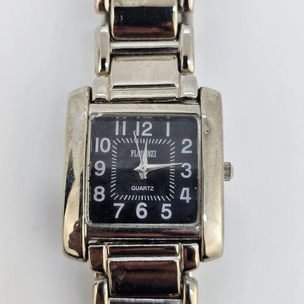 Women's Watch 28MM Black‎ Dial Gray Bracelet Band 8